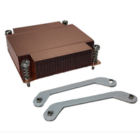 COOLSERVER INTEL LGA1700 V11 Radiateur de processeur de serveur 1U à plaques fines en cuivre pour carte mère carrée