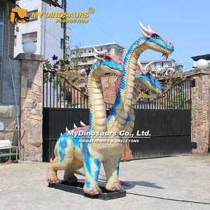 Mi Dino XJ362, Accesorios para Casa Embrujada, Dragón Alado Animatrónico de Tres Cabezas - Product Image 3