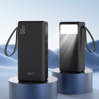 Banque d'Énergie Portable Mobile Haute Capacité de Camping d'Urgence Type-C PD 65W 40000mAh pour Ordinateur Portable