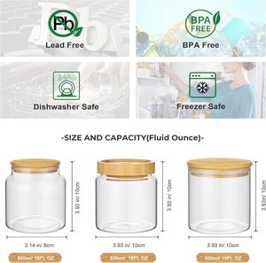Luxury <b>Rainbow</b> Empty 270ml Amber <b>Light</b> Gray Candle Color Glass Vases 7oz Iridescent Bamboo Wooden Jar Metal Lid Christmas Modern - Product Image 2