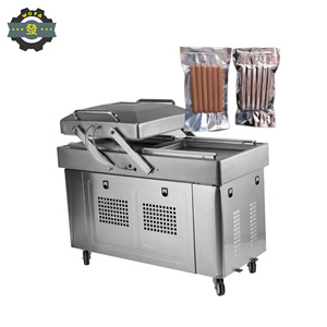 Jh DZ-500 đôi buồng chân không máy đóng gói 2sa CE mô hình điện Lá Nóng bán thực phẩm chân không đóng gói thịt chân không đóng gói - Product Image 5