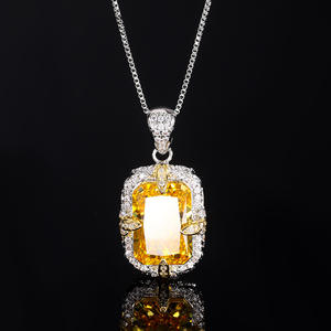 אירופאי היפ הופ אירופאי ואמריקאי אמריקאי-הופ מרובע בצבע זירקון תליון מותג מותאם אישית מיקרו משובץ - Product Image 1