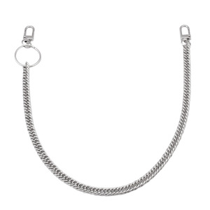 Cadena de cintura Yueli de una sola capa, estilo punk metálico, accesorio de hip hop y danza callejera para hombres y mujeres, uso diario, plata tibetana. - Product Image 4