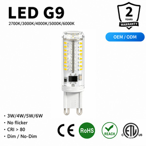 G9 LED หลอดไฟข้าวโพด 3W 70LED 170-200LM AC 230V SMD 3014 หรี่แสงได้ FCC ETL CE RoHS 15000H รับประกัน 2 ปีโคมระย้า - Product Image 1