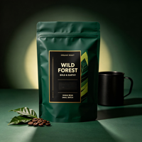 Individuelle Kaffee-Verpackungsbeutel mit Logo, Standbeutel mit Ventil, Digitaldruck, Lebensmittelechte Kaffeetüten