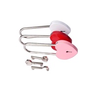 Cadenas en forme de coeur en métal Offre Spéciale Long Love Lock avec pièces et accessoires spéciaux de sac de clé