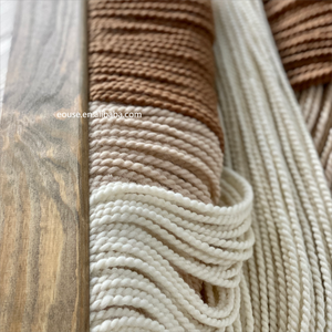 Moderno Simple gris macramé colgante de pared con muebles de barra de madera decoración de la habitación del hogar <span class=keywords><strong>tapiz</strong></span> tejido a mano dormitorio sala de estar - Product Image 2