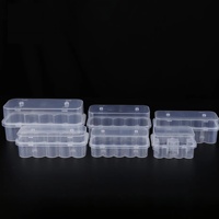 Boîte d'emballage personnalisée en plastique PET, 3 ml, 1 pièce, support de flacon en plastique stérile, emballage rectangulaire transparent pour le stockage des peptides