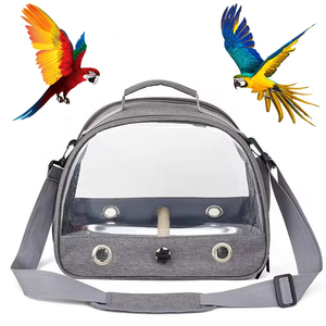 Tas Ransel Perjalanan Burung Modis, Tas Jinjing Kain Oxford Portabel untuk Hewan Kecil Anjing, Penutup Ritsleting, Tipe Selempang, Pengangkut Hewan Peliharaan - Product Image 2
