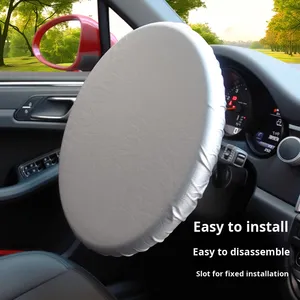 Funda para Volante de Coche H-5532, Protección Solar y Aislamiento Térmico, Apta para Todas las Estaciones - Product Image 6