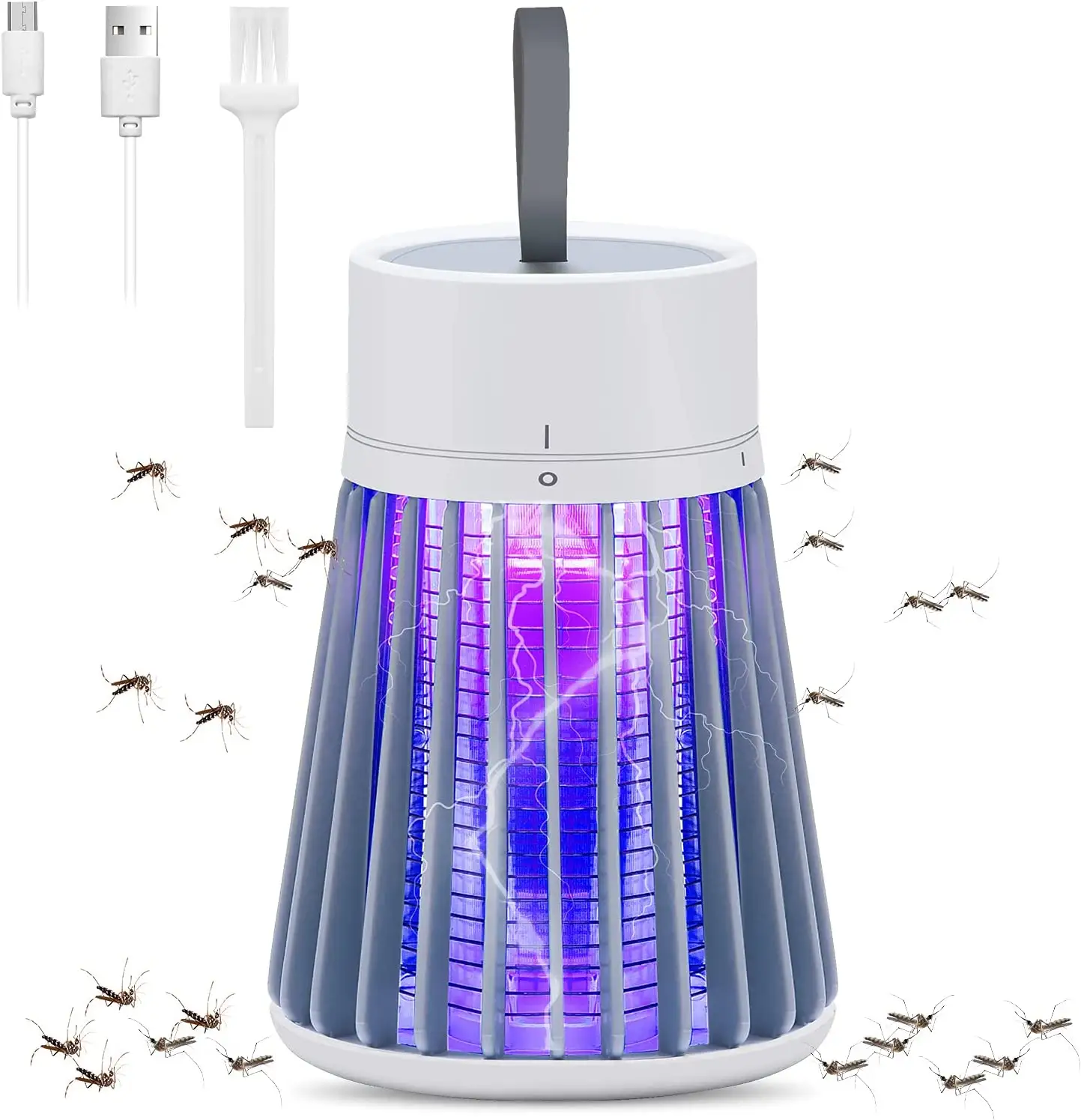 SJZ OEM/ODM Amazon hot selling Outdoor rechargeable USB electric shock bug zapper mosquito fly killer mosquito trap killer lamp