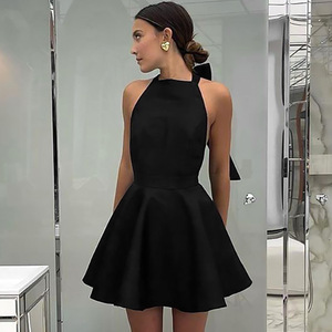 princess polly baby blue dress Summer Lovely Cute Mini Dress Black Hollow Out Sexy Party Dress –  Acapparelstore main image 0