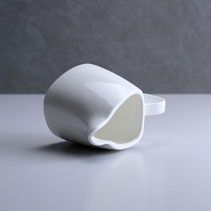 Jarra de Leche de Porcelana Blanca Brillante, Ecológica, Apta para Lavavajillas, con Logotipo OEM, de Guangzhou <span class=keywords><strong>Hefa</strong></span> Supplies Restaurant - Product Image 3