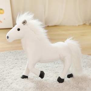 Nouveau jouet en peluche super doux en forme de cheval noir, blanc ou marron, directement de l'usine, cadeau pour les propriétaires de marques / les détaillants en chaîne / les distributeurs - Product Image 2