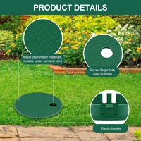 Cache-ventouse DaringFish en plastique pour système d'irrigation de jardin
