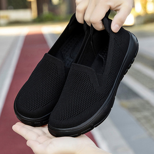 Zapatillas Anchas de Punta Abierta para <span class=keywords><strong>Mujer</strong></span>, Mocasines Planos Casuales sin Cordones, Cómodas para Caminar, Ideales para Señoras Mayores y Madres en <span class=keywords><strong>Verano</strong></span> - Product Image 3