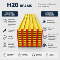 Vigas de Madera Amarilla H20, Vigas de Madera de Grado de Construcción para Encofrados de Construcción