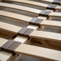 Lattes de lit en contreplaqué de bouleau robustes, double rangée, base en bois pour canapé-lit, couleur naturelle, écologique, taille personnalisée, moderne