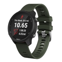 Bracelet de montre en silicone à dégagement rapide de 20mm pour Garmin Forerunner 645 245