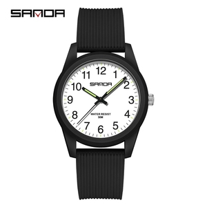 <span class=keywords><strong>Montre</strong></span> Sanda 6091 pour homme, 40 mm, bracelet en acrylique noir, boîtier en résine écologique, étanche, <span class=keywords><strong>montre</strong></span> <span class=keywords><strong>sport</strong></span> pour homme, étudiant, cadeau - Product Image 1