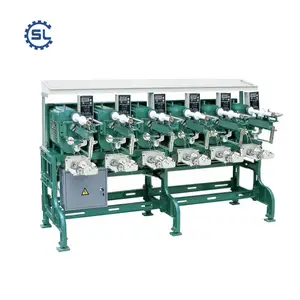 Hot Selling Automatic Sewing Thread Winding Machine of 1 or 6 Spindles and 2 or 3 Cones Customized Size of Cone