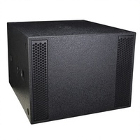 Subwoofer Aktif 800W 18 Inch Kabinet Kayu Speaker Sub Bass Modul Amplifier DSP Persegi untuk Line Array