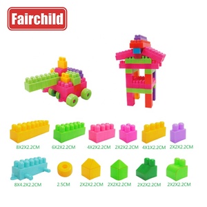 Tự Làm Nhựa Đầy Màu Sắc Giáo Dục 210Pcs Khối Đồ Chơi Mềm Máy Xây Dựng Trẻ Em Xây Dựng Khối Bộ - Product Image 4