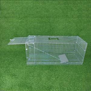 Heavy Duty Galvanizado Reutilizable Plegable Venta caliente Humane Live Guinea Pig Trampa Jaula Gran Control de Plagas <span class=keywords><strong>Lobo</strong></span> Trampas - Product Image 1