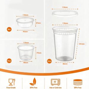 Contenedores Deli de 16 oz, 1000 Unidades, Tapas Herméticas Resistentes a Fugas, Aptos para Microondas y Congelador, para Preparación de Comidas y Comida para Llevar en Restaurantes - Product Image 2