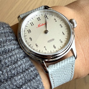 Reloj mecánico automático MERKUR de una sola mano, 40mm, zafiro, 50M, resistente al agua, acero inoxidable, moda de lujo, Reloj deportivo para hombre - Product Image 3