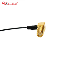 Câble Pigtail SMA Femelle à Angle Droit 1.13mm 12cm 50 Ohm RF pour Module