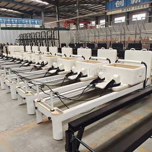Accessori per Macchine da Studio Domestico e Commerciale: Nuovissimo Letto Attrezzato in Lega di Alluminio Bianco per <span class=keywords><strong>Pilates</strong></span> Reformer - Product Image 1