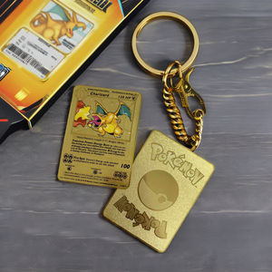 Tarjeta de Juego Pokémon de Diseño Personalizado, Dorada y Negra, Acabado Metálico Arenado, Acero Inoxidable, NFC, Logotipo Impreso en Serigrafía - Product Image 6