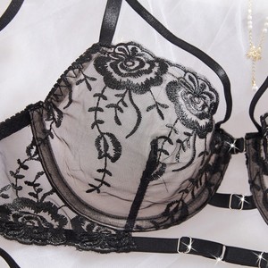 Conjunto de lencería sexy y romántica más vendido de 2026 para mujeres en Europa y América, con gasa, Rosa - Product Image 4