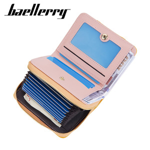 กระเป๋าสตางค์ใบเล็กสำหรับผู้หญิง Baellerry หนัง PU ซิปใส่เหรียญ พร้อมพู่ห้อย สีพื้น ใช้ได้ทุกวัน - Product Image 2