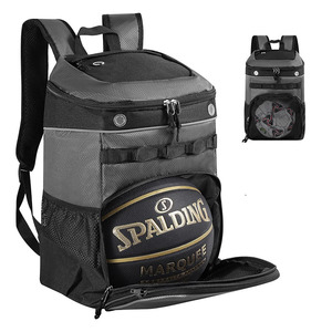 Bolsa Deportiva Suave para Deportes al Aire Libre y Béisbol, Mochila Casual Impermeable para Baloncesto con Compartimento para Portátil y Cierre de Cremallera - Product Image 1