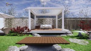 Sistema de Techo de Láminas Automático Inteligente para Patio KAKADU, Pérgolas Motorizadas de Aluminio para Jardín con Recubrimiento en Polvo Impermeable - Product Image 4