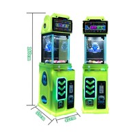 Machine de jeu d'arcade à monnayeur avec logo personnalisé, mini machine à griffes rouge, attrapeur de petits jouets en peluche pour parcs d'attractions, cinémas et centres commerciaux