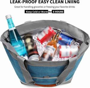 Insulated Food Cooler Bag Cooler Tote Bag Thermal <b>Foam</b> Insulation for Hot/Cold Food - Product Image 4