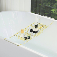 Étagère de rangement réglable antirouille pour salle de bain, organiseur de douche, support de tablette pour baignoire, plateau de douche pour spa