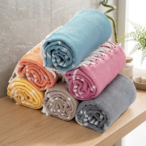 Ensemble de serviettes de bain en microfibre tissée, écologiques, à séchage rapide, douces, respectueuses de la peau, pour la maison et le sport, couleur unie - Product Image 1