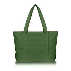 Sacs fourre-tout en toile robustes à fermeture éclair, roses et verts, réutilisables, écologiques, vente en gros d'usine, à bandoulière unique - Product Image 3