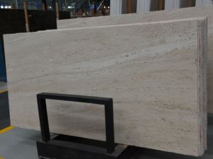 Dalles de marbre italien Super Blanc Travertin UnionStone, pierre naturelle pour la construction, finition polie antique, pour intérieur moderne, revêtement de sol - Product Image 5