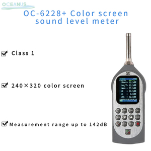 OC-6228 + lớp 1 tiếng ồn mét calibrator với màn hình màu 25-132db để kiểm tra tiếng ồn trong cao điểm C âm thanh Đo mức độ - Product Image 5