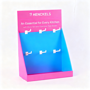Cardboard <strong>Pop</strong> Counter Hook <strong>Display</strong> Rack For Snacks For Children Tabletop <strong>Display</strong> Paper PDQ Counter For Promotion - Product Image 1