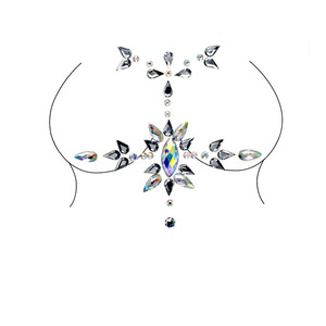 YINGLI Body Jewels Rave Festival Rhinestone Face Body Jewelry Stick on Crystal Tattoo Pezón Pecho Crystal Body Gem Stones - Product Image 6