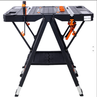 Banc de travail pliable Airaj, armoire à outils, capacité de charge de 125 kg, boîte à outils de mécanicien