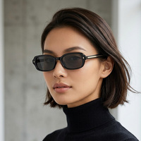 Kacamata Hitam Retro Tortoise 2026 Bentuk Persegi Panjang Kecil Fashion UV400 Lensa Pink AC Unisex Bingkai PC Penuh Aktivitas Luar Ruangan Perjalanan