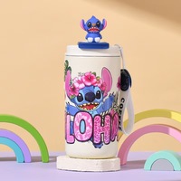 Gobelet à eau en acier inoxydable à isolation sous vide avec motif de poupée Stitch de dessin animé, très vendu, cadeau de grande valeur, 6 à 12 heures