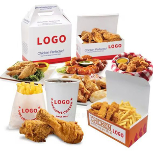 Commercio all'ingrosso della <span class=keywords><strong>fabbrica</strong></span> del Vietnam che porta via gli imballaggi alimentari alle scatole di hamburger Custom patatine fritte contenitore di Catering scatole di pollo fritto - Product Image 2